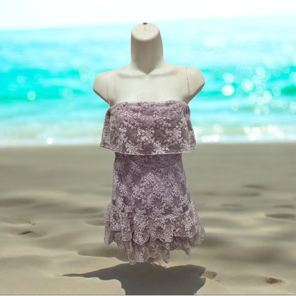 Lavender Strapless Dress size small